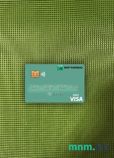 Mauritania BNP Paribas visa obciążyć card wygląd fotograficzny skan PSD + zdjęcie